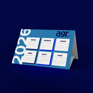 Calendario de mesa sin espiral